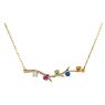 Picture of Family Branch Gold 1 to 5 Stones Mother's Necklace