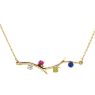 Picture of Family Branch Gold 1 to 5 Stones Mother's Necklace