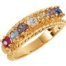Picture of Gold Mother's Ring 2 to 12 Round Stones