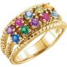 Picture of Gold Mother's Ring 2 to 12 Round Stones