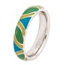 Picture of Silver Stackable Expressions Multi Color Enameled Ring