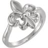 Picture of 10K or 14K Fleur-de-lis Ring