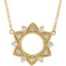 Picture of Golden Sun Diamond Necklace