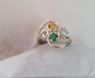 Picture of Silver 1 to 5 Round Stones Mother's Ring