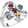 Picture of Silver 1 to 5 Round Stones Mother's Ring