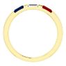 Picture of Gold 1 to 5 Baguette Stones Mother's Ring