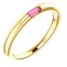 Picture of Gold 1 to 5 Baguette Stones Mother's Ring