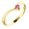 Picture of Gold 1 to 6 Round Stones Mother's Ring