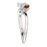 Picture of Silver 1 to 6 Marquise Stones Mother's Ring