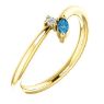 Picture of Gold 1 to 6 Marquise Stones Mother's Ring