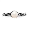 Picture of Silver Ring Antiqued White Freshwater Pearl