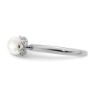 Picture of Silver Ring Rhodium Plated White Freshwater Pearl