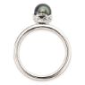 Picture of Silver Stackable Black Freshwater Pearl Ring