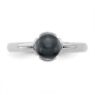 Picture of Silver Stackable Black Freshwater Pearl Ring