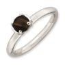Picture of Sterling Silver Stackable Expressions Tigers Eye Rhodium-Plated Ring