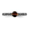 Picture of Silver Antiqued Ring Natural Tiger's Eye Stone