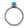 Picture of Silver Antiqued Ring Turquoise Stone