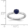 Picture of Silver Natural Blue Lapis Lazuli Stone Ring