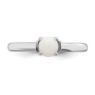 Picture of Silver Natural White Agate Stone Ring