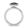 Picture of Silver Stackable Expressions Marcasite Circle Ring