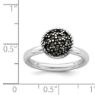 Picture of Silver Stackable Expressions Marcasite Circle Ring