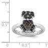 Picture of Silver Stackable Expressions Marcasite Dog Ring