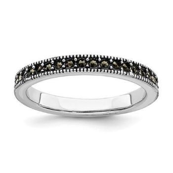 Picture of Sterling Silver Stackable Expressions Marcasite Ring