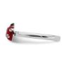 Picture of Silver Lady Bug Ring Red & Black Enameled