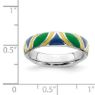 Picture of Silver Stackable Expressions Multi Color Enameled Ring