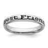 Picture of Sterling Silver Stackable Best Friends Ring