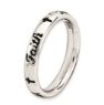 Picture of Sterling Silver Stackable Faith Ring Black