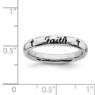 Picture of Sterling Silver Stackable Faith Ring Black