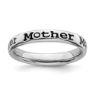 Picture of Sterling Silver Stackable Mother Ring