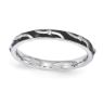 Picture of Sterling Silver Stackable Ring Black Enamel