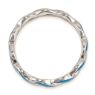 Picture of Sterling Silver Stackable Ring Blue Enamel