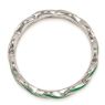 Picture of Sterling Silver Stackable Ring Green Enamel