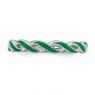 Picture of Sterling Silver Stackable Ring Green Enamel