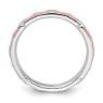 Picture of Sterling Silver Stackable Ring Pink Enamel