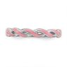 Picture of Sterling Silver Stackable Ring Pink Enamel