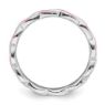 Picture of Sterling Silver Stackable Ring Pink Enamel