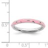 Picture of Sterling Silver Stackable Ring Pink Enamel