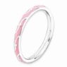 Picture of Sterling Silver Stackable Ring Pink Enamel