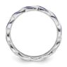 Picture of Sterling Silver Stackable Ring Purple Enamel