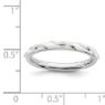 Picture of Sterling Silver Stackable Ring White Enamel