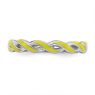 Picture of Sterling Silver Stackable Ring Yellow Enamel