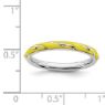 Picture of Sterling Silver Stackable Ring Yellow Enamel