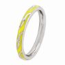 Picture of Sterling Silver Stackable Ring Yellow Enamel