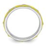 Picture of Sterling Silver Stackable Ring Yellow Enamel