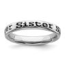 Picture of Sterling Silver Stackable Sister Ring