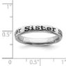 Picture of Sterling Silver Stackable Sister Ring